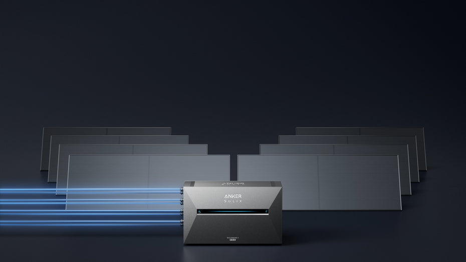 Anker SOLIX Solarbank 3 Pro – 4 MPPT mit 3600W Solareingang, 1,5-mal mehr als Solarbank 2 Pro, bis zu 8 Panels, 4531 kWh jährliche Erzeugung.