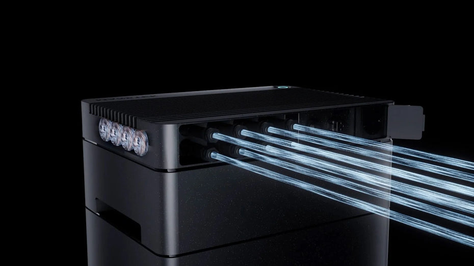 4-MPPT-Design mit 2400W Solar-Eingang für dein Balkonkraftwerk mit Speicher – vier unabhängige MPPT-Kanäle optimieren die Solarenergie für maximale Effizienz und höhere Erträge.